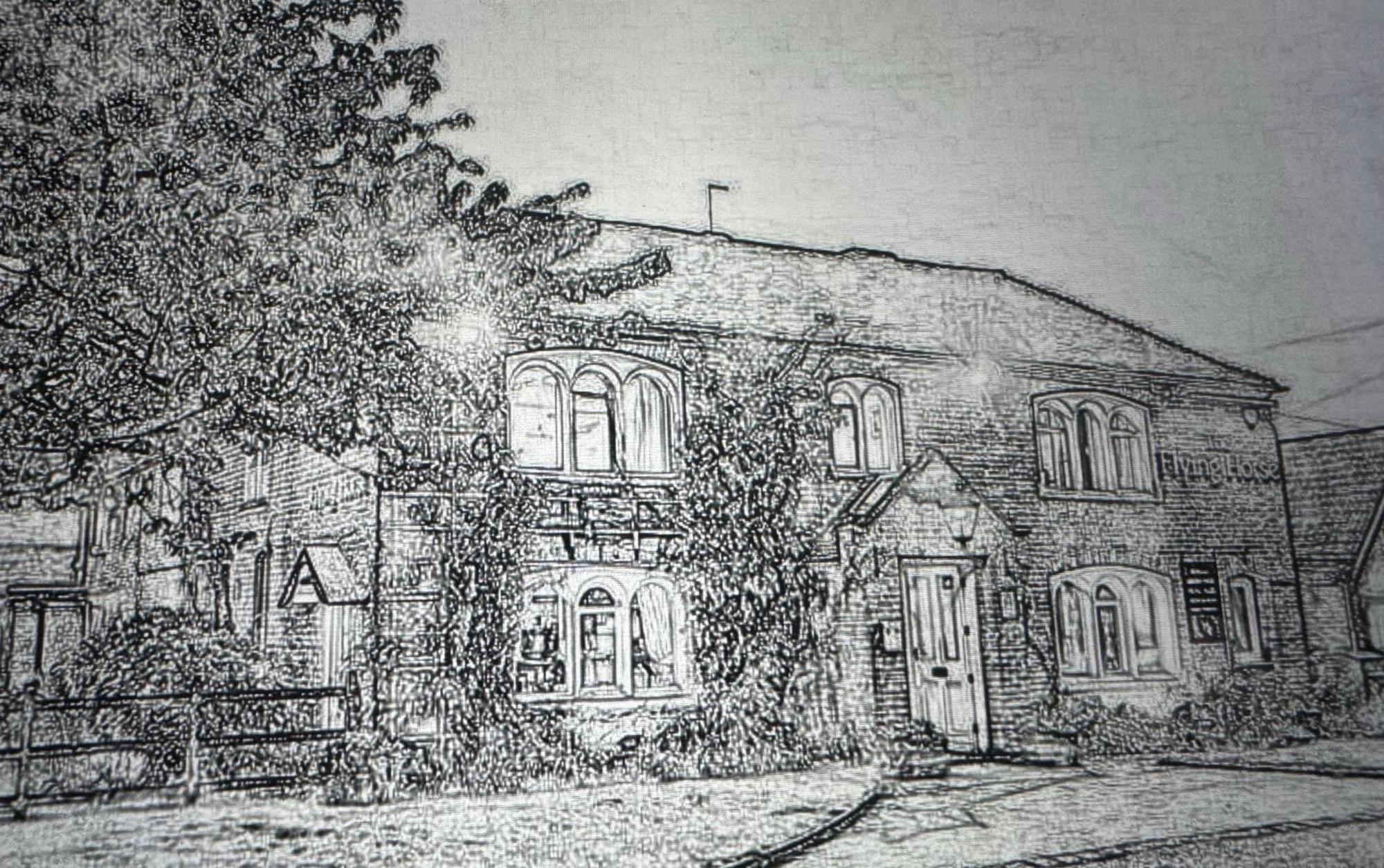 The Flying Horse Inn Boughton Aulph Esterno foto